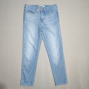 Levi's 311 jeans women's size 27 denim blue colour shaping skinny crop